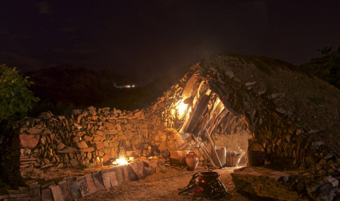 Barraca de pedra seca vinya del Duxans. Foto: Jaume Morera Barreda (Exposició "La nit del nostre entorn")